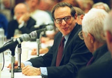 Robert A. Caro at the 2003 Theodore H. White Seminar. Robert A. Caro at the 2003 Theodore H. White Seminar.